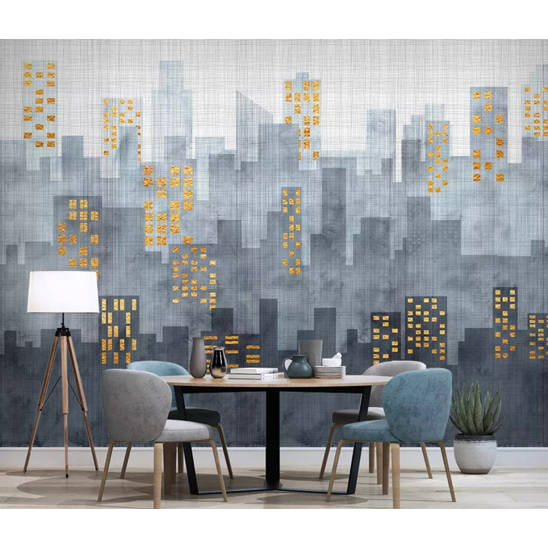 Papier peint amovible Cityscape Modern Modern City, L 75 po x l 112 po