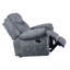 Fauteuil inclinable et oscillant bicolore en velours gris