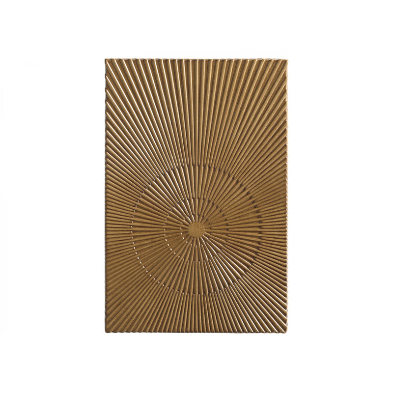 Transitional Brown Teak-Finish Aluminum Side Table 12"x18"