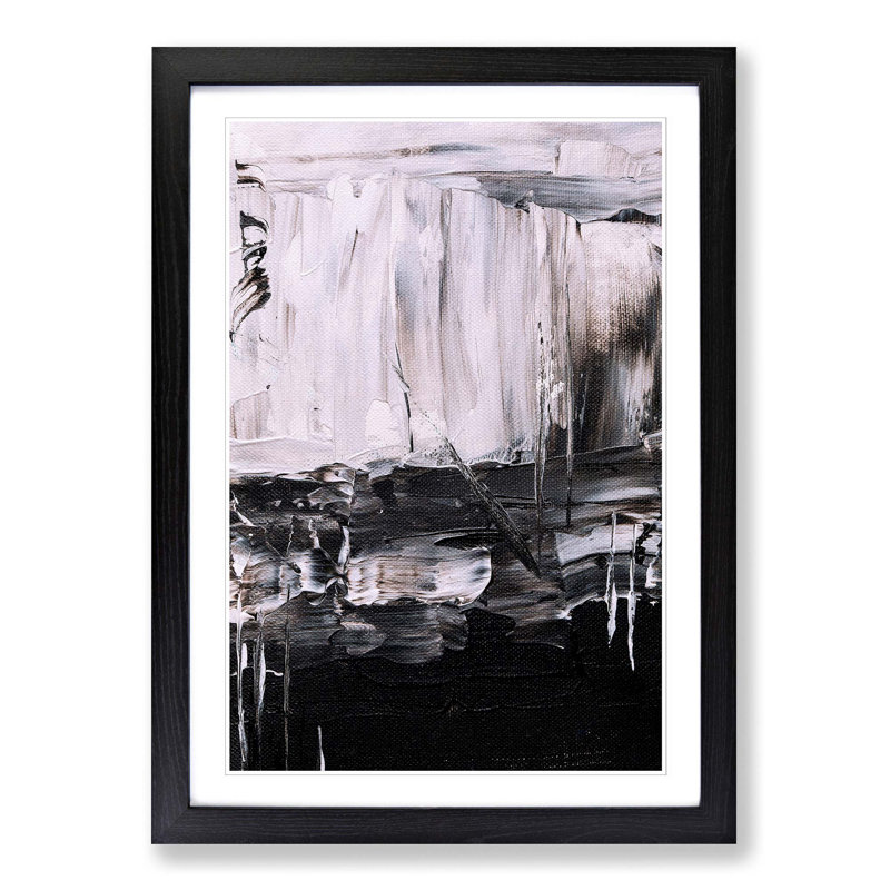 Abstract Vol.392 by S.Johnson - Picture Frame Painting Print, Black Framed, 87cm H x 62cm W x 2cm D
