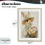 Easter Egg Basket Rabbit Framed Print Under Glass, design by The Prints Vibe-1113921307-1113921308