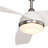 Huntingdon 52 in. Brushed Nickel and Matte White Indoor Rod Mount Contemporary Ceiling Fan with Matte White Blades, Dimmable Integrated LED Light Kit and Remote Control, 3 Speeds, White Frosted Glass Shade-382542294