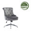 Gabriela Velvet Office Chair, Castors and Footers Both Included-916392710