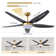 52" 5 - Blade Reversible Ceiling Fan With LED Light and Remote Control