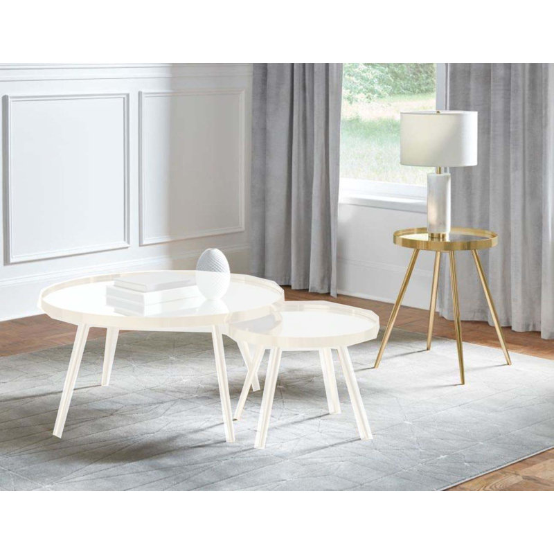 Table de bout Barfield, Doré