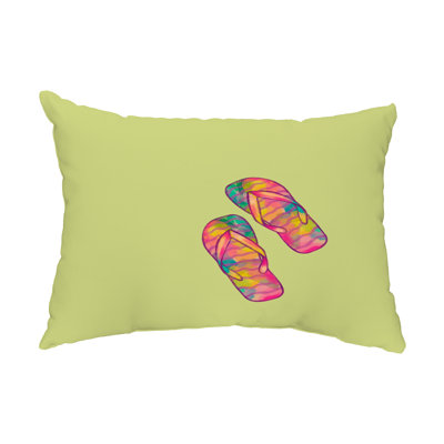 Outdoor Reversible Throw Pillow