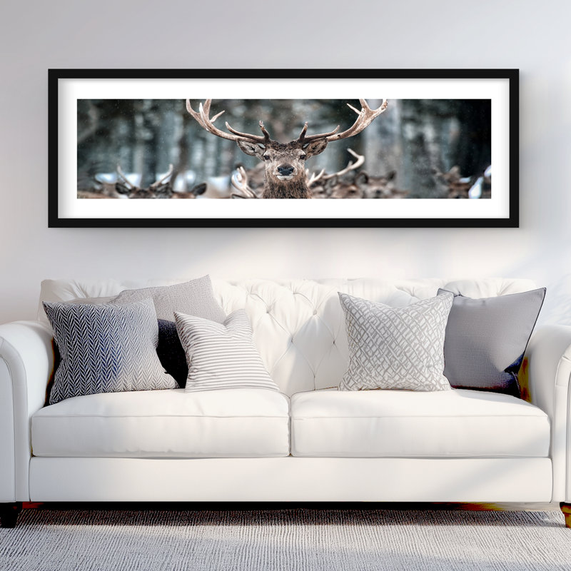 Cerf - cerf brun avec motif mat pour la décoration intérieure
