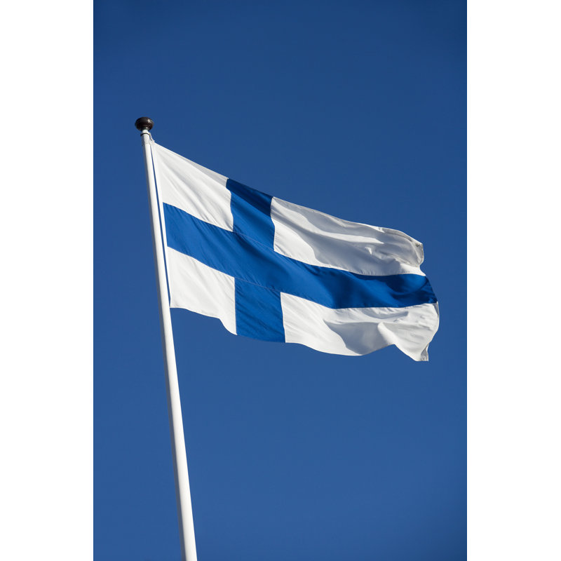 Finish Flag - Wrapped Canvas Print, 76cm H x 51cm W x 3.8cm D
