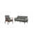 2 Pcs: Sofa, Chair