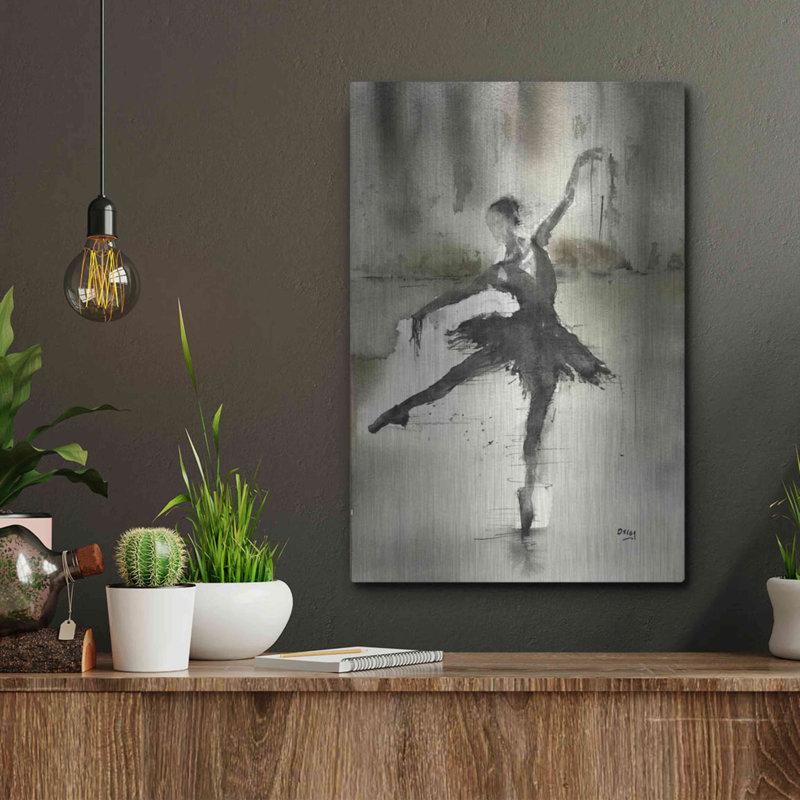 "Sans un danseur" par Oscar Alvarez Pardo, H 16 po x l 12 po