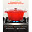 VEVOR 6L Enamelled Cast Iron Round Dutch Oven-2086290367