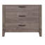Commode de chambre à coucher 5 pièces en métal brun foncé avec stratifié en mélamine et métal brun foncé