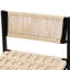 De 2 tabourets de salle à manger tissés, base en métal, siège en corde de papier, design moderne pour n'importe où, glissade, L 14,83 po x H 34,2 po