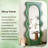 Green Wavy Dressing Mirror, Irregular Floor Mirror, High-End Entryway Full-Length Mirror-128942662