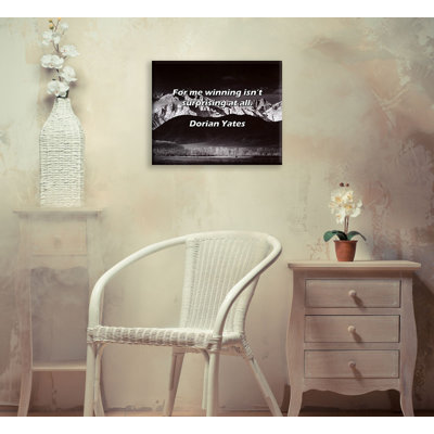 Artsy Quote "For me winning isn’t surprising at all." By Dorian Yates Gallery Wrapped Canvas