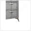 Commode 5 tiroirs en placage assorti gris