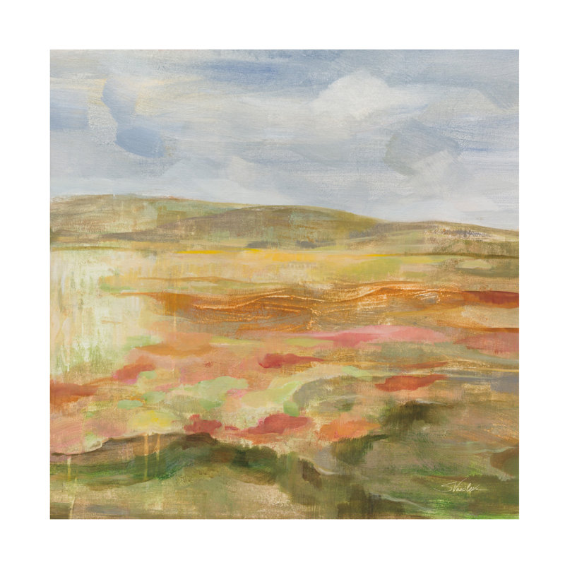 Art mural sur toile, jalousie, paysage, H 14 po x l 14 po