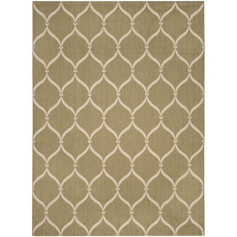 Corolyn Performance Geometric Indoor/Outdoor Area Rug, Rectangle 9' x 12'