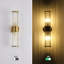 Lampe murale moderne en cristal doré K9