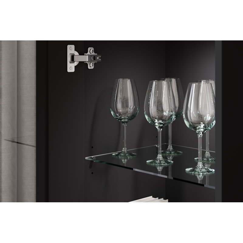 Demetrice Unfinished Entertainment Centre for TVs up to 75", Black