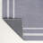 Andujar Classic 2-Stripe Border Washable Gray/Cream Rug-1743945411