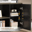 Bureau de direction en L 85,8 po avec classeur et rangement multiple-805211969