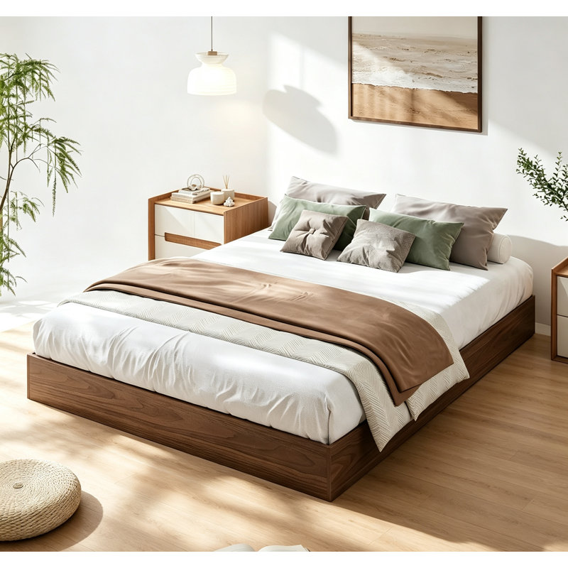 Lit plateforme Wood, Double
