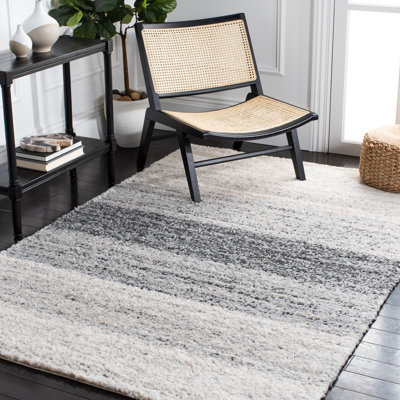 Mena Abstract Grey/Ivory Area Rug