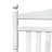 White Rocking Chair For Balcony & Porch Adults Solid Wood Build, Comfortable Wide Seat And , Robust Slatted Back Rest, Easy Assembly, 280Lbs Weight Capacity Adult With Spacious Armrest Comfort, , To-253035236