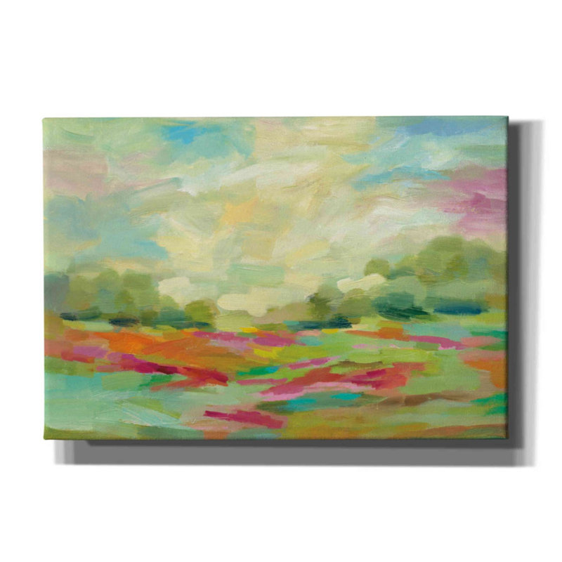  «Sunny Fields» par Silvia Vassileva, art mural sur toile, 18 po x 26 po