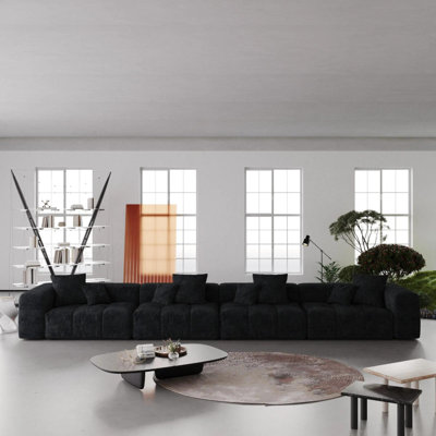 Canapé modulaire 4 places Pixel avec disposition personnalisable et savoir-faire de qualité