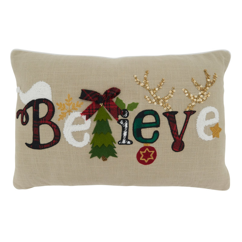 Ariadne Collection Cotton Throw Pillow, Polyester/Polyfill
