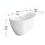 Baignoire 59 po en blanc brillant avec bordure 59 po-105506882