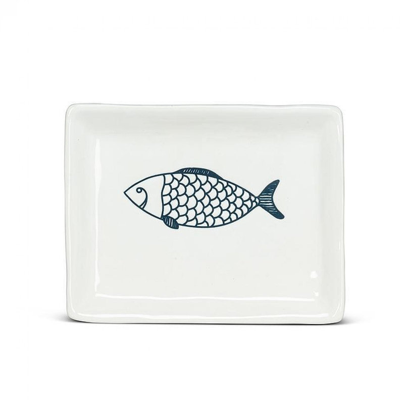 Rectangle avec assiette à poisson