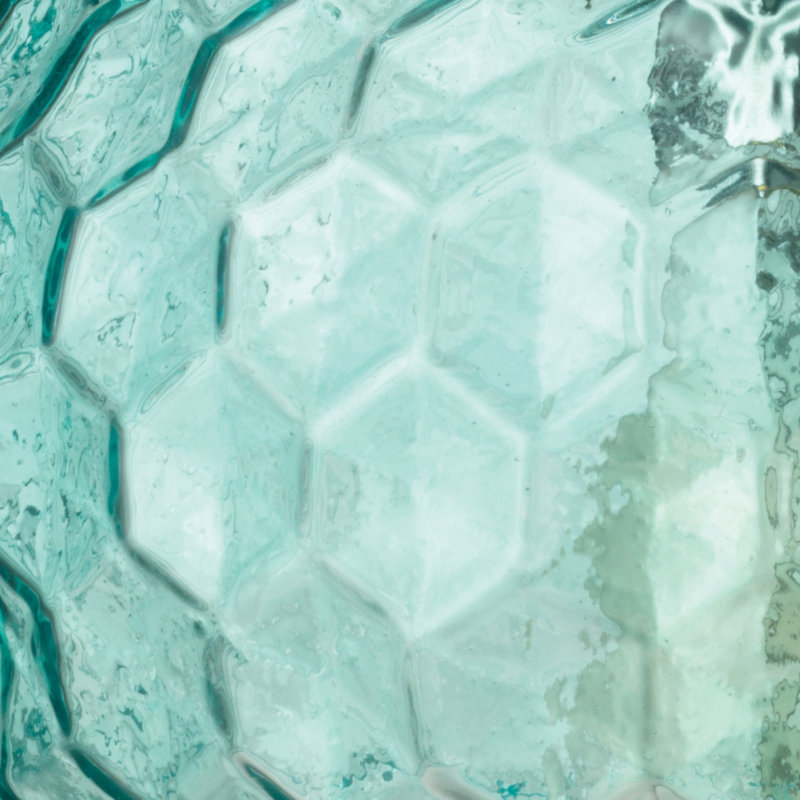Mini-luminaire suspendu 1 lumière Poppy, Turquoise