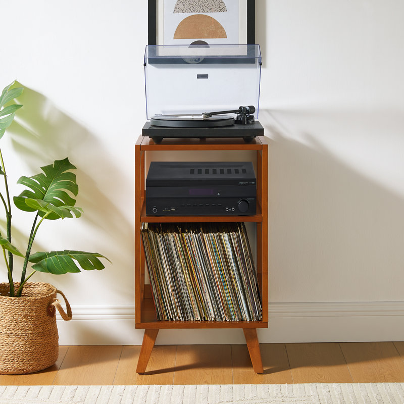 Support pour tourne-disque Zayne, Walnut
