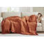 Couverture légère en duvet synthétique avec bordure en satin gris simple-121320142-121320154