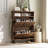 16-Pair Flip Drawer Shoe Storage Cabinet-1385930047