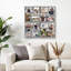 Ensemble de cadres photo 16 grilles, collage mural en PVC gris-1352375119