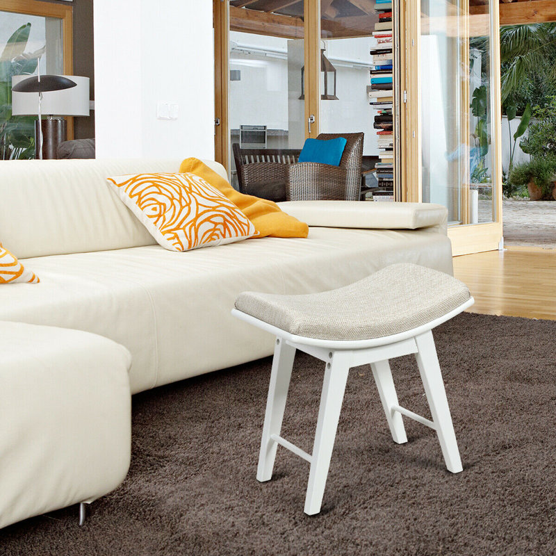 Tabouret de coiffeuse filebrook, Blanc