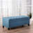 Blue Fabric With Abundant Space And Birch Legs - 51.43D X 20.16W 18.30H For Home Fashionable Storage Living Room Accessory-42644325