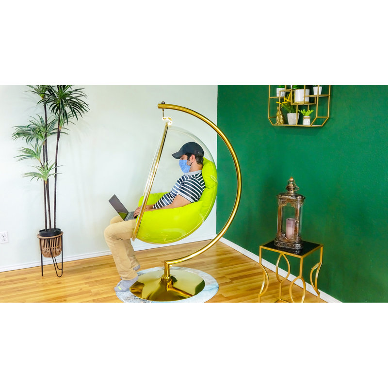 Balancelle avec support, Or / vert