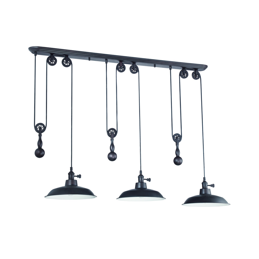 Pulley 3 - Light Kitchen Island Pendant Craftmade 