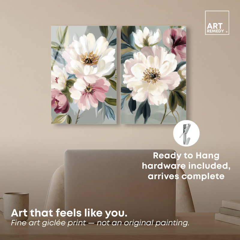 Décoration murale Peony Reverie, H 15 po x l 20 po, High Gloss Acrylic Print