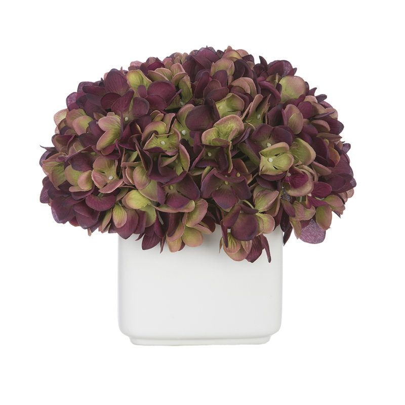 Hydrangea Arrangement, Plum/Sage