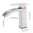 Waterfall Spout Bathroom Sink Faucet In Matte Black - Single Handle With Pop-Up Drain  Overflow Merged  Superior Stainless Steel For Stable Performance And Easy Installation Activity Tap Consisted-121598780