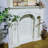 Beige Solid Wood Freestanding Fireplace