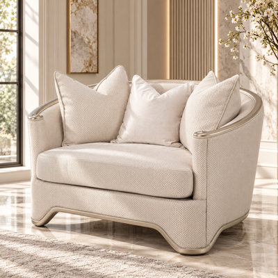 London Place Chair and a Half - Champagne