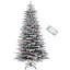 Arbre de Noël artificiel enneigé 6,5 pi