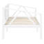 Lit de jour blanc simple avec lignes épurées, multi-usage dans la chambre à coucher ou le salon, système de support solide, rangement sous le lit de jour, avec élégance simple, chambre double, système robuste-1648484939-1648484938